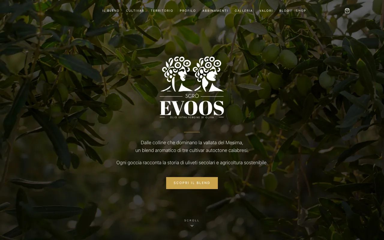 Home page di EVOOS