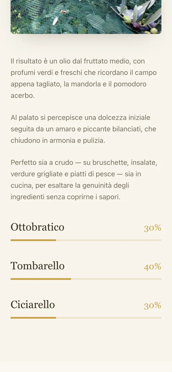 EVOOS, schermata 3 (telefono)