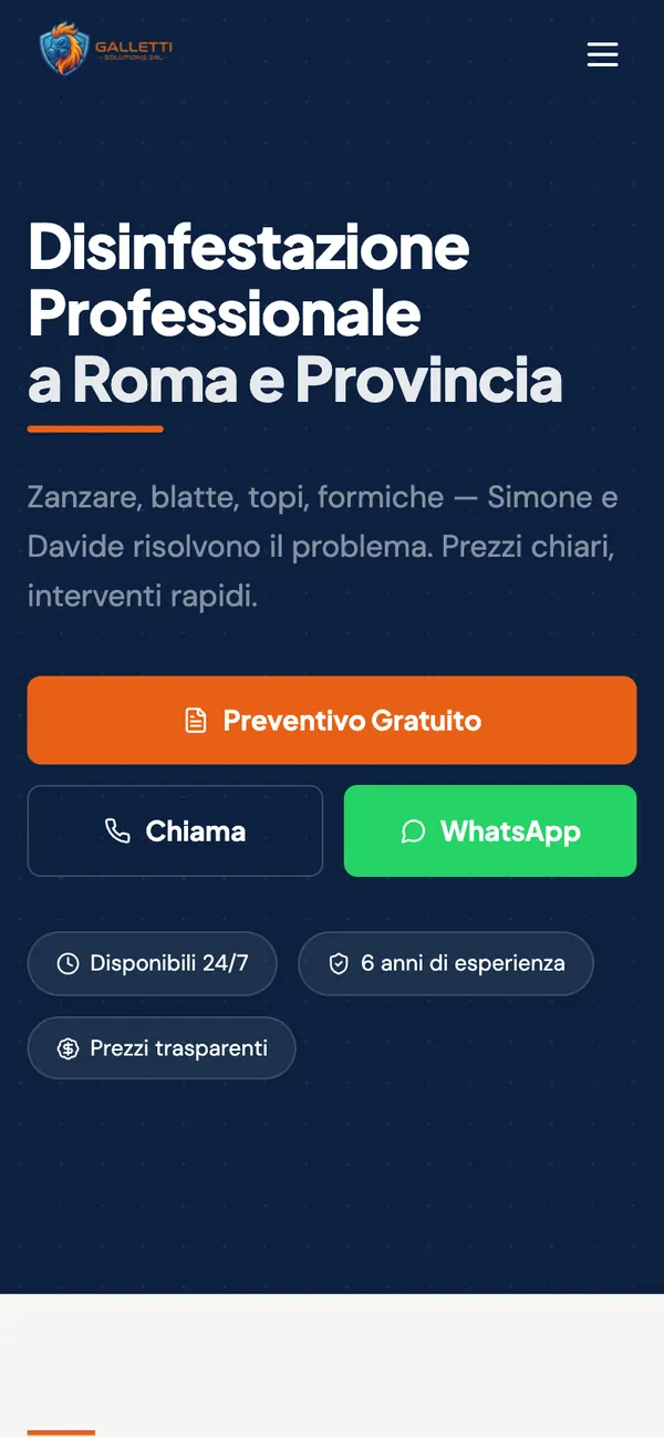 Galletti Solutions, schermata 1 (telefono)