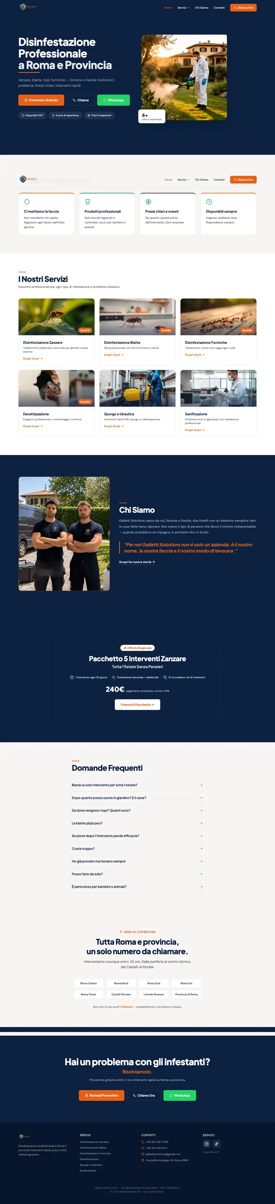 Pagina completa di Galletti Solutions