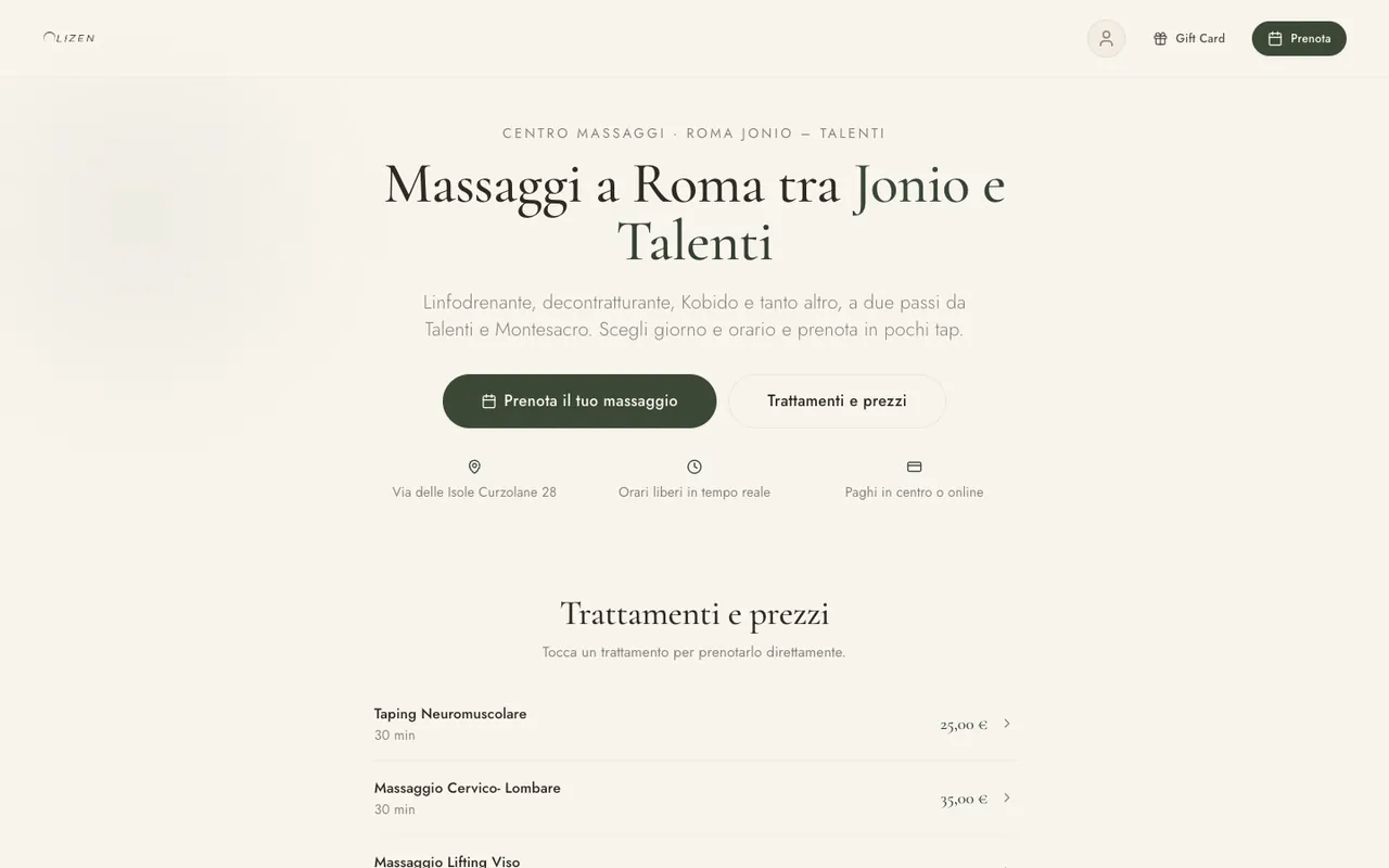 Home page di Olizen