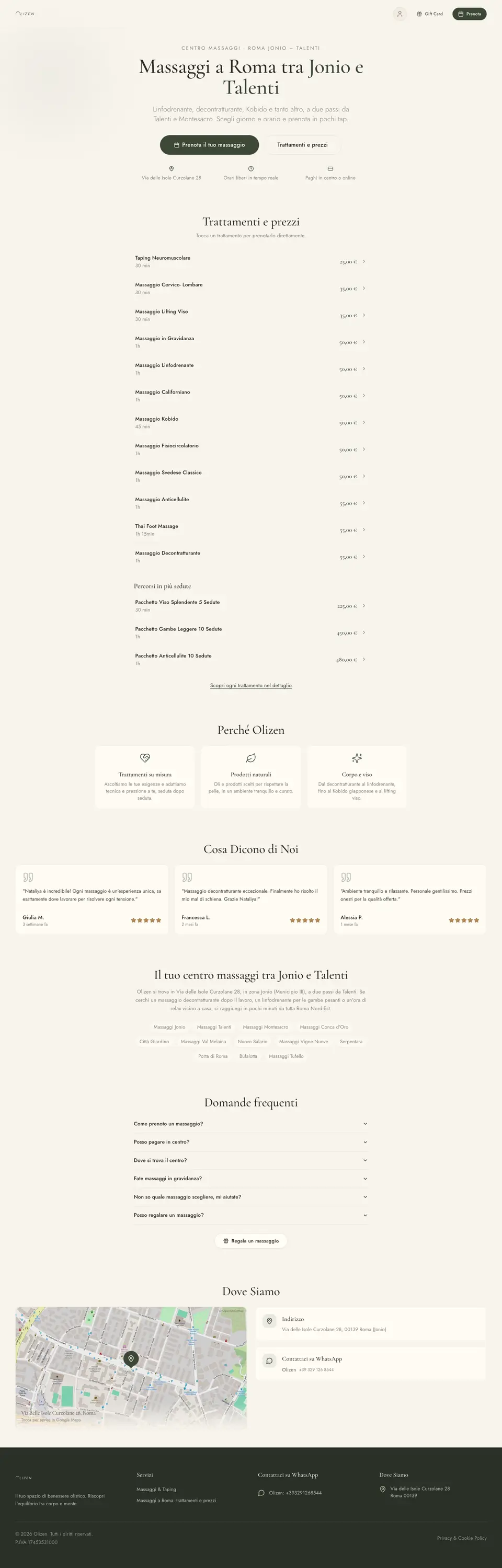 Pagina completa di Olizen