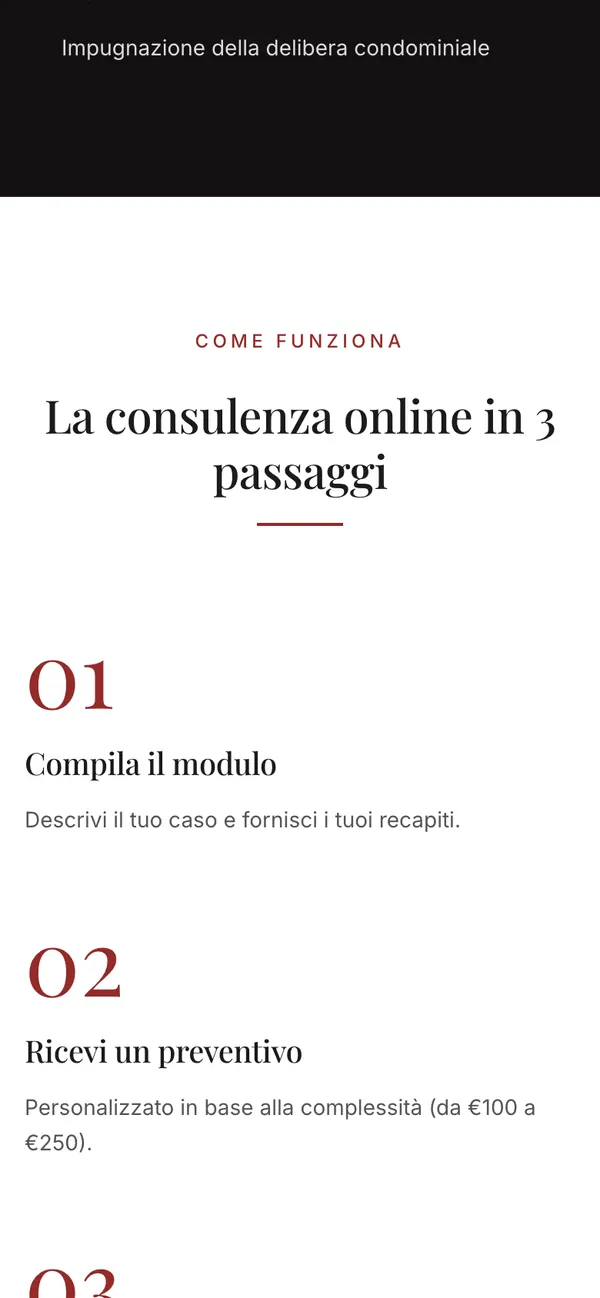 Studio Legale Ricci, schermata 6 (telefono)