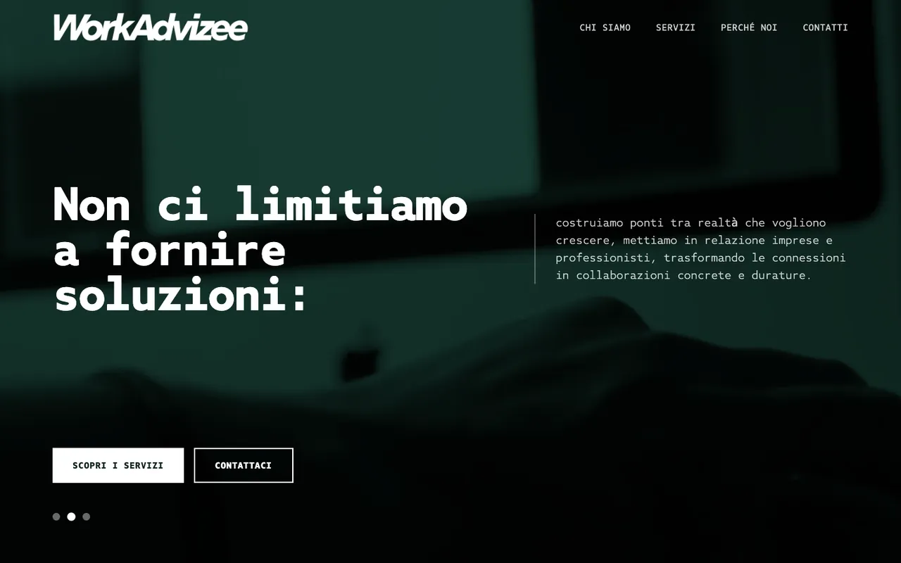 Home page di WorkAdvizee