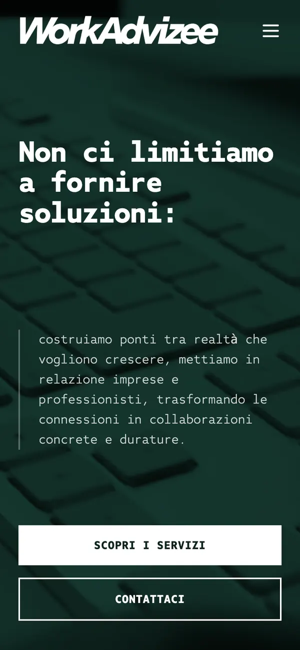 WorkAdvizee, schermata 1 (telefono)